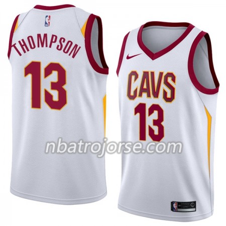 Män Cleveland Cavaliers Tröja Tristan Thompson 13 Nike 2017-18 Vit Swingman